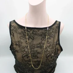 Chaîne italienne vintage à maillons fantaisie en or 18 carats