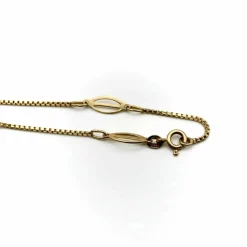 Chaîne italienne vintage à maillons fantaisie en or 18 carats
