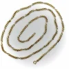 Chaîne italienne vintage en or 18 carats avec maillons gourmette et infini
