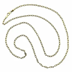 Chaîne longue italienne à maillons ouverts en or 18 carats