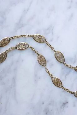 Chaîne maille filigrane en or
