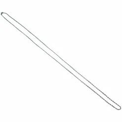 Chaîne maille forçat, or blanc.