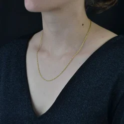 Chaîne maille forçat or jaune