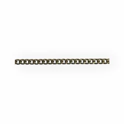 Chaîne maille gourmette 50 cm avec sécurité