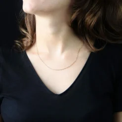 Chaîne maille gourmette alternée limée