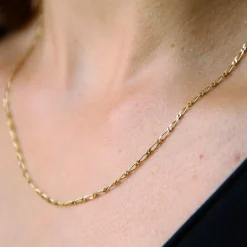 Chaîne maille gourmette alternée limée