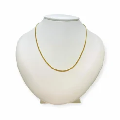 Chaîne maille gourmette or jaune