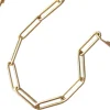 Chaîne maille rectangle en or jaune