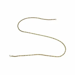 Chaîne or jaune large maille gourmette 56 cm