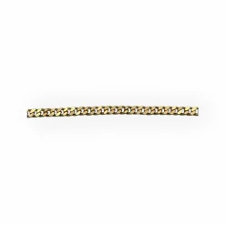 Chaîne or jaune large maille gourmette 56 cm