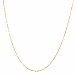 Chaîne or jaune maille forçat limée