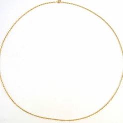 Chaîne or jaune maille forçat limée