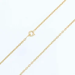 Chaîne or jaune maille forçat limée