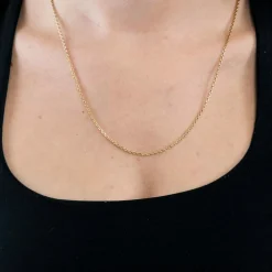 Chaîne or jaune maille forçat Jaseron