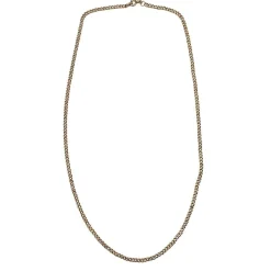 Chaîne or jaune maille gourmette.