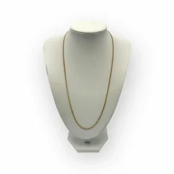 Chaîne or jaune maille gourmette 52 cm
