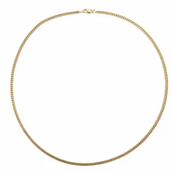 Chaîne or jaune maille gourmette limée