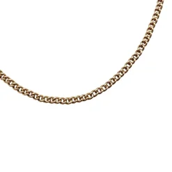 Chaîne or jaune maille gourmette.