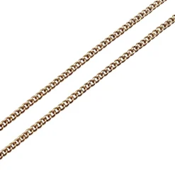 Chaîne or jaune maille gourmette.