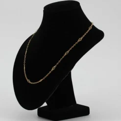 Chaîne or jaune maille navette