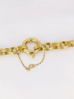 Chaîne vintage maille ovale or jaune