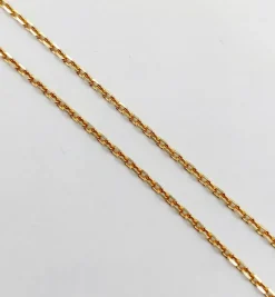 Chaîne vintage or jaune maille forçat française