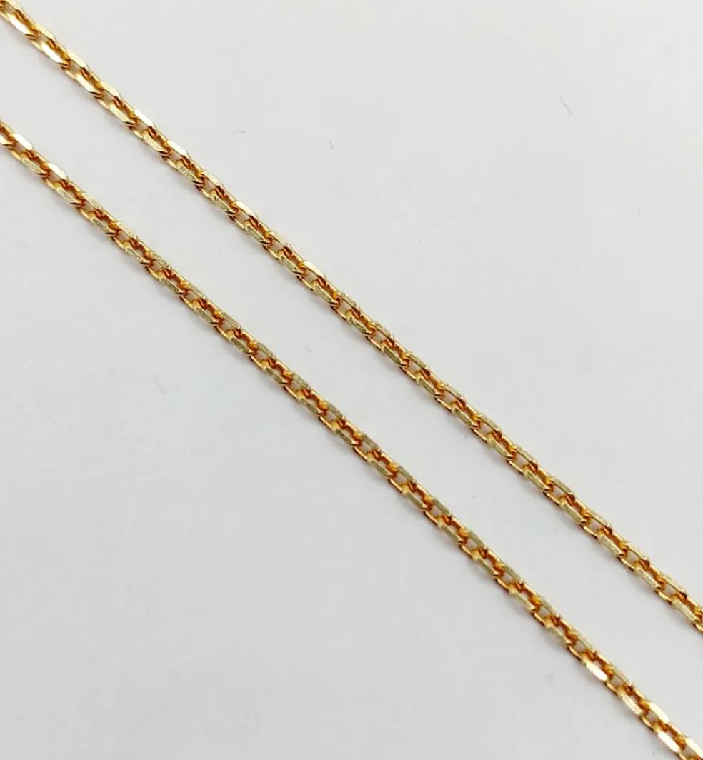 Chaîne vintage or jaune maille forçat française