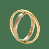 CHARLOTTE CHESNAIS - Ellipse Bold - Bague or jaune et or gris