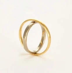 CHARLOTTE CHESNAIS - Ellipse Bold - Bague or jaune et or gris