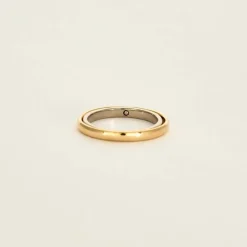 CHARLOTTE CHESNAIS - Ellipse Bold - Bague or jaune et or gris
