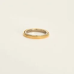 CHARLOTTE CHESNAIS - Ellipse Bold - Bague or jaune et or gris