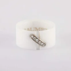 CHAUMET - Bague Liens Céramique blanche