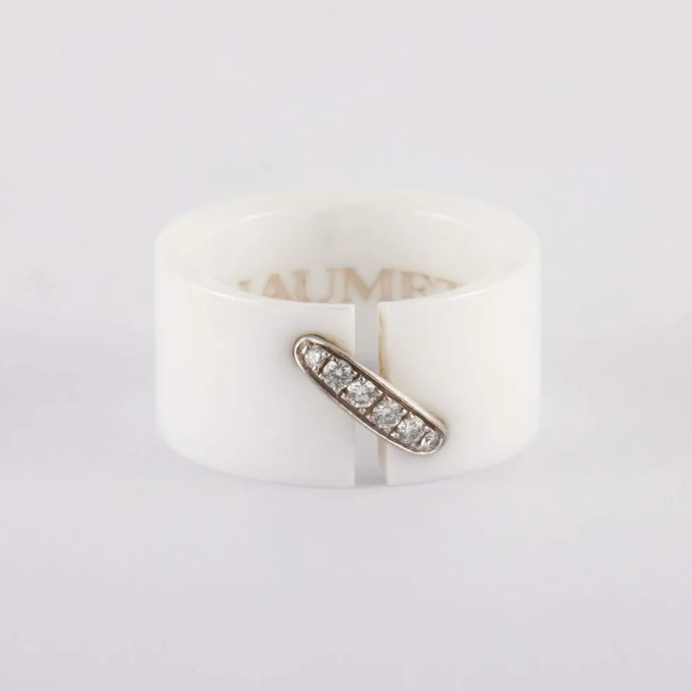 CHAUMET - Bague Liens Céramique blanche
