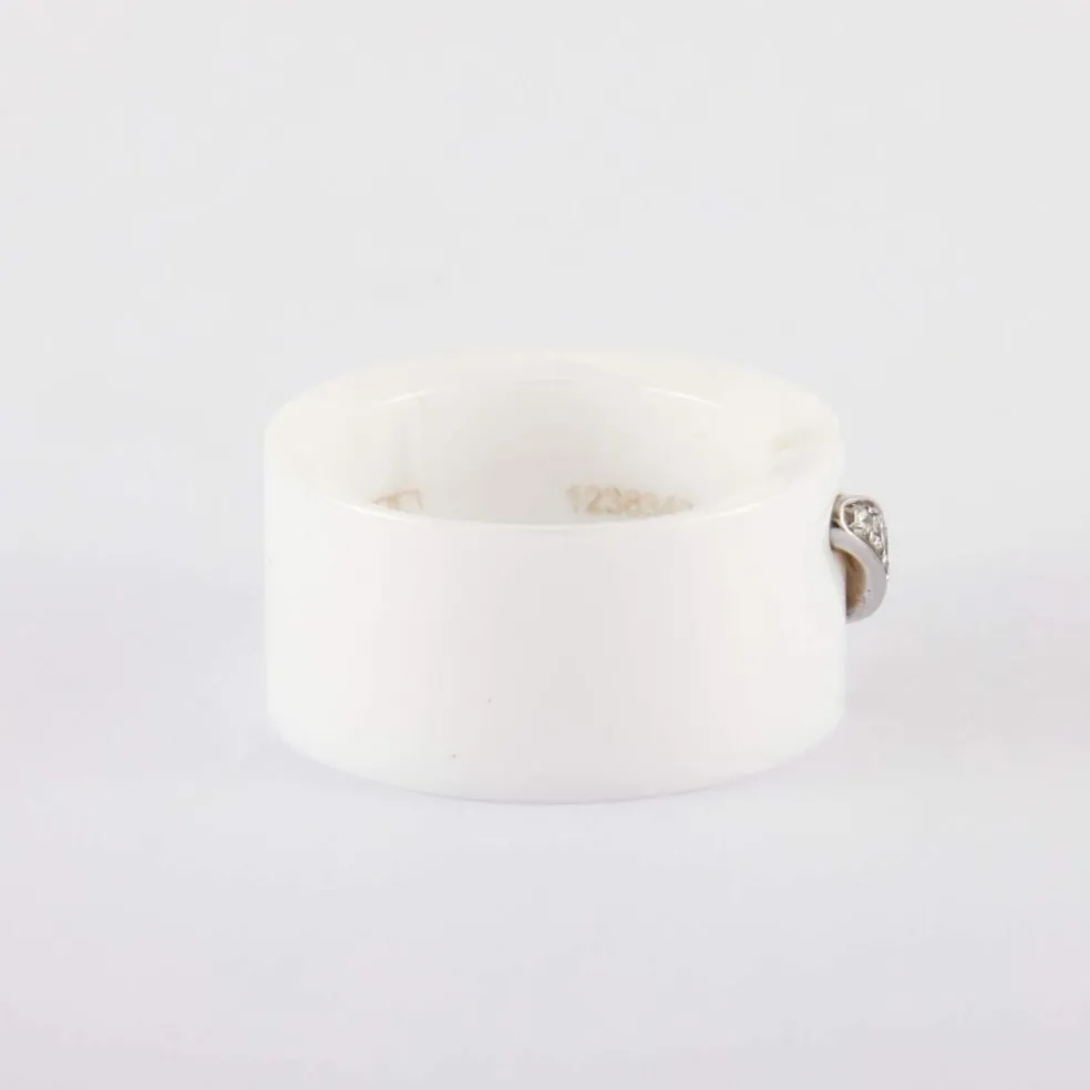 CHAUMET - Bague Liens Céramique blanche