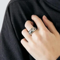CHAUMET - Jonc Etoilé - Bague Or blanc et Diamants