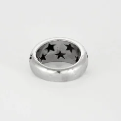 CHAUMET - Jonc Etoilé - Bague Or blanc et Diamants