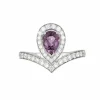 CHAUMET - JOSEPHINE AIGRETTE - Bague en or blanc, améthyste et diamants