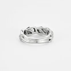 CHAUMET -Bague en or gris avec diamants