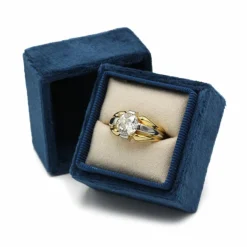 Chevalière - Or jaune et blanc et diamant