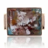 Chevalière ancienne agate confetti