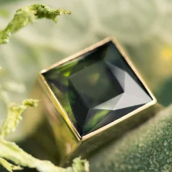 Chevalière ancienne tourmaline