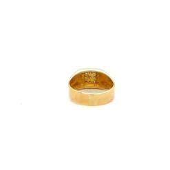 Chevalière avec 9 diamants naturels