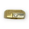Chevalière deux ors et diamant