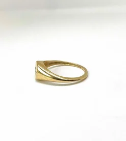 Chevalière diamant étoile du nord