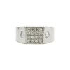 Chevalière Or blanc & Diamants