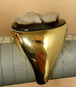 Chevalière Or jaune Camée Agate