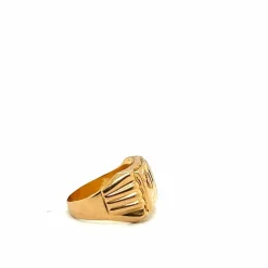 Chevalière vintage en or jaune 18 carats