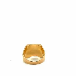 Chevalière vintage en or jaune 18 carats