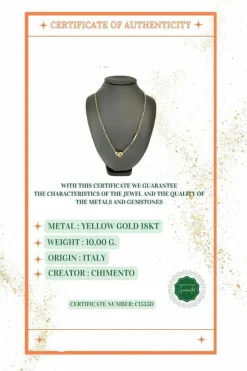 CHIMENTO - Collier italien à maillons en or jaune