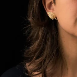 Clips d'oreilles anciens perles